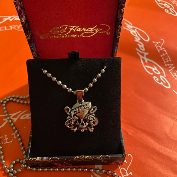 Authentic Ed Hardy UNISEX Love Kills Slowly SS - Picture 4 of 7